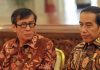 Presiden Jokowi Copot Yasonna Laoly dari Jabatan Menteri Presiden Jokowi Bersama Menkumham Yasonna Laoly. (ist)