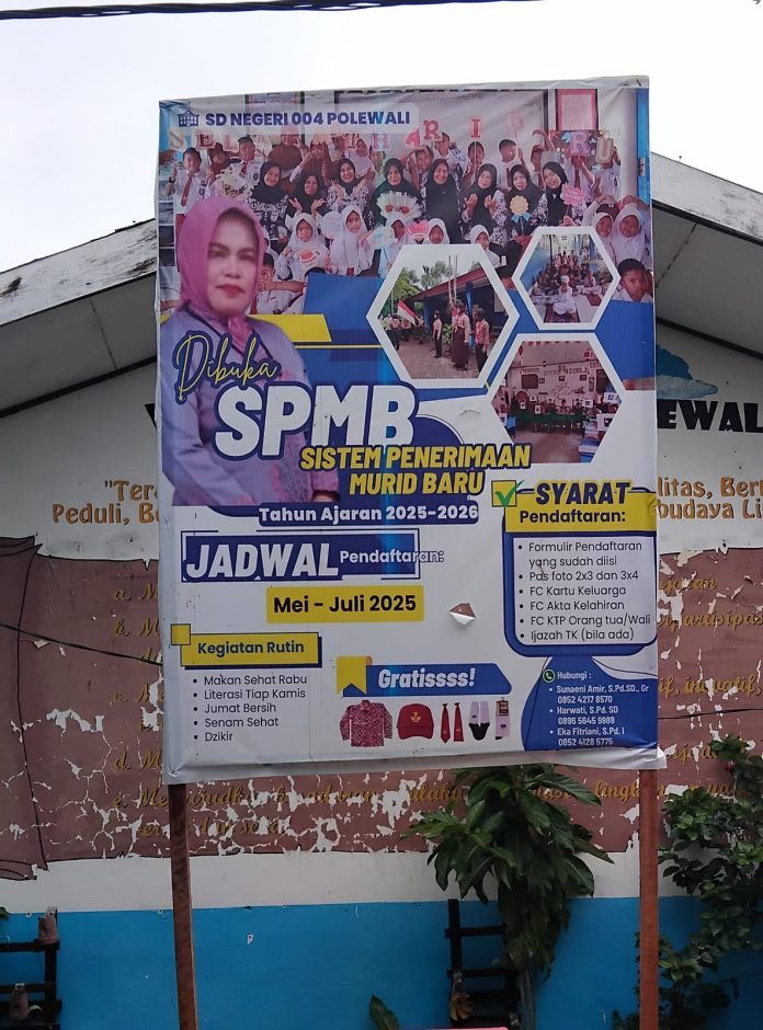 SDN 004 Polewali di Jl Pangale, Kelurahan Wattang, Kecamatan Polewali | Foto : A Musakhir